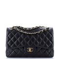 Chanel Classic Double Flap Bag Quilted Lambskin Jumbo