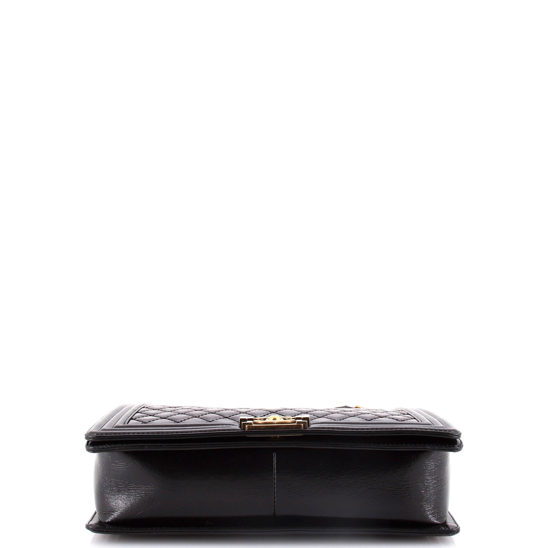 Chanel Boy Flap Bag Quilted Glazed Calfskin Large