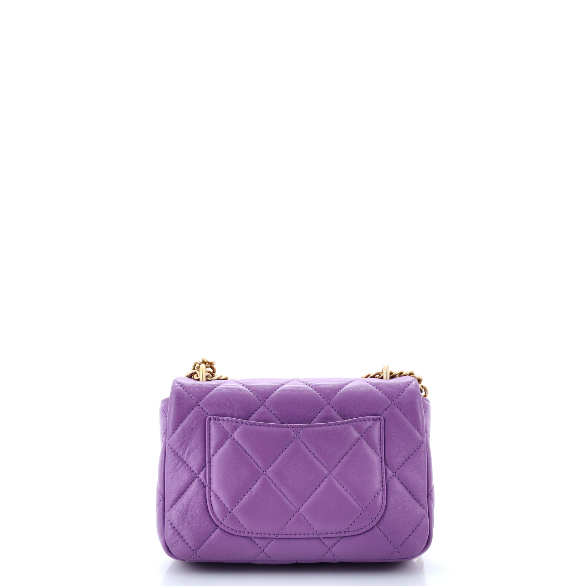 Chanel Pending CC Square Flap Bag Quilted Lambskin Mini