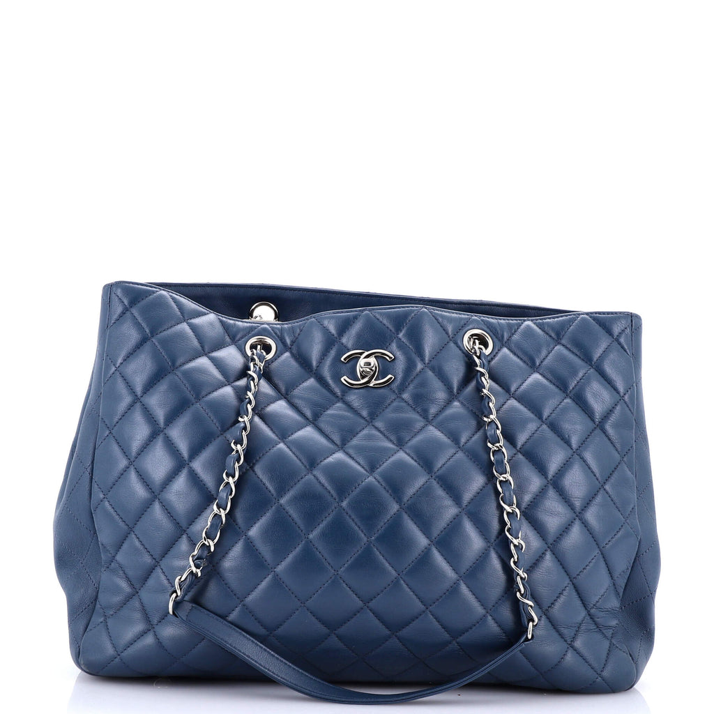 Chanel Classic CC Shopping Tote Quilted Calfskin Large