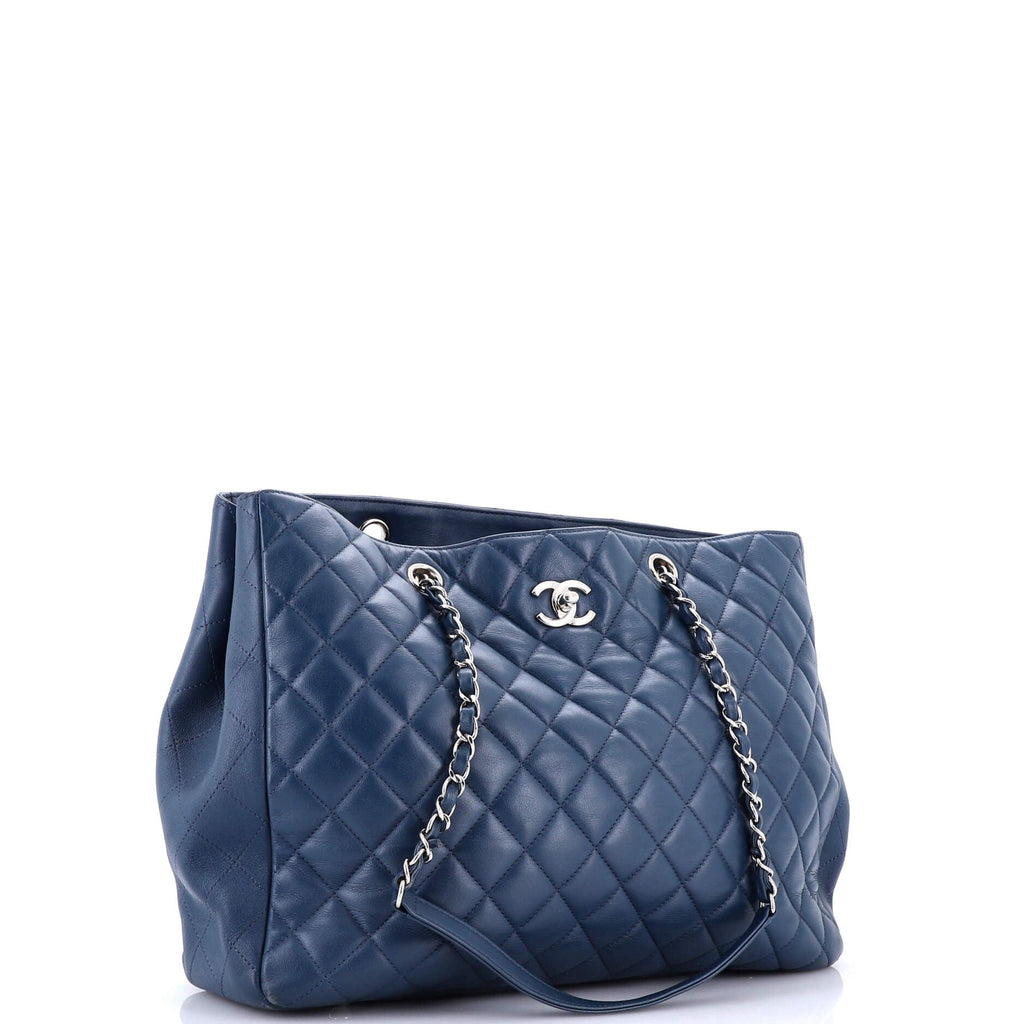 Chanel Classic CC Shopping Tote Quilted Calfskin Large