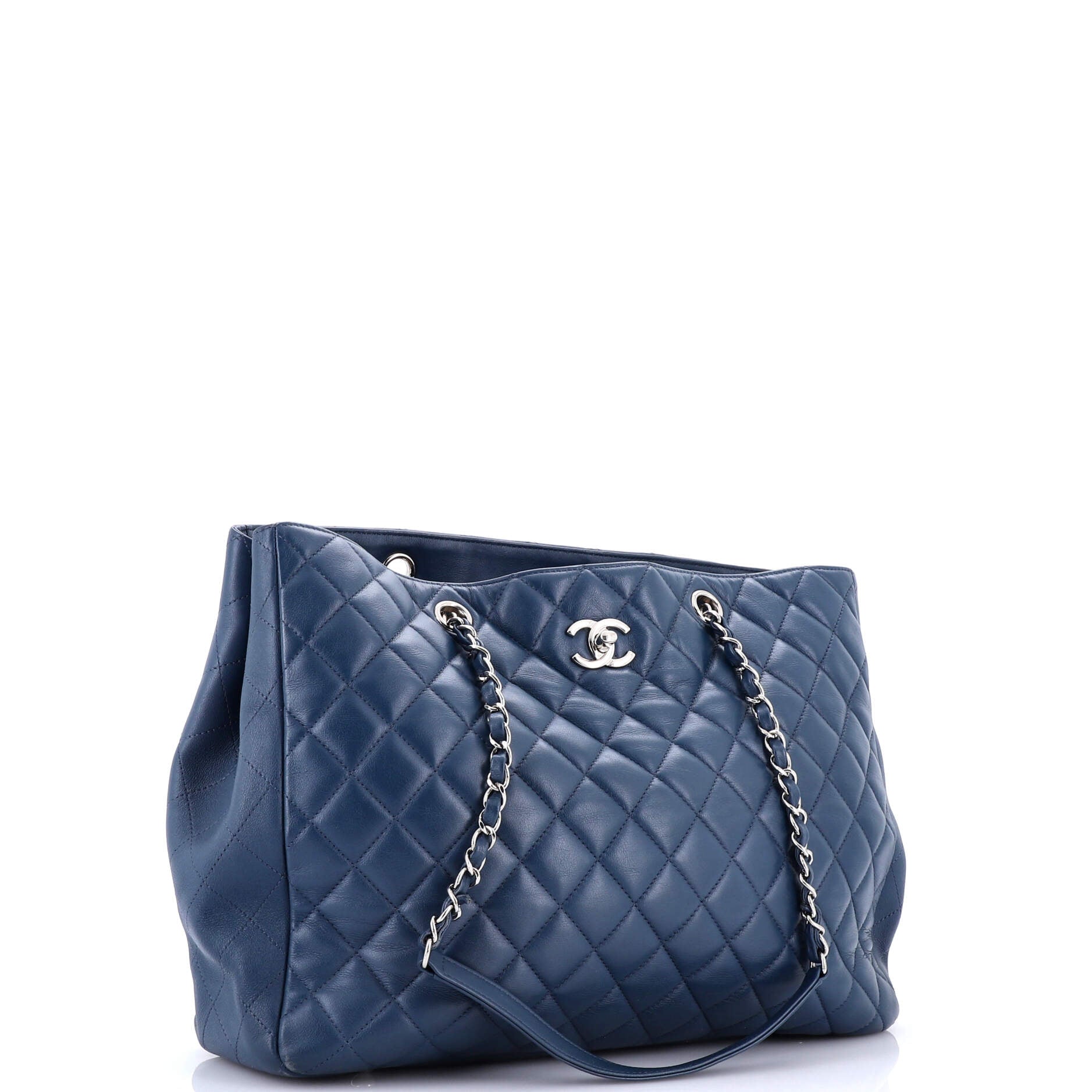 Chanel Classic CC Shopping Tote Quilted Calfskin Large