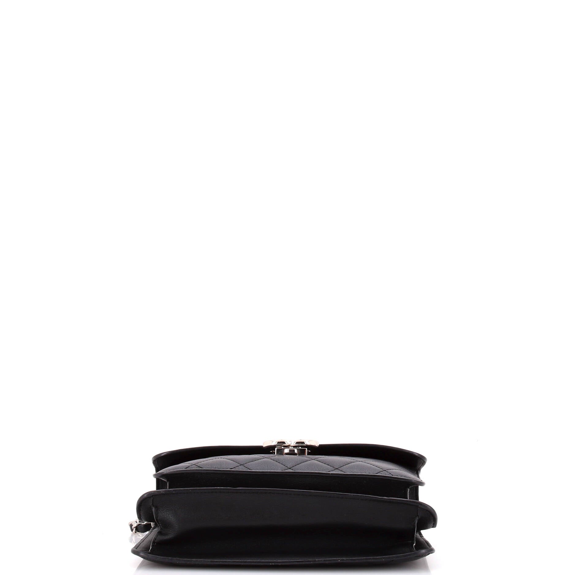 Chanel CC Box Flap Bag Quilted Calfskin Small