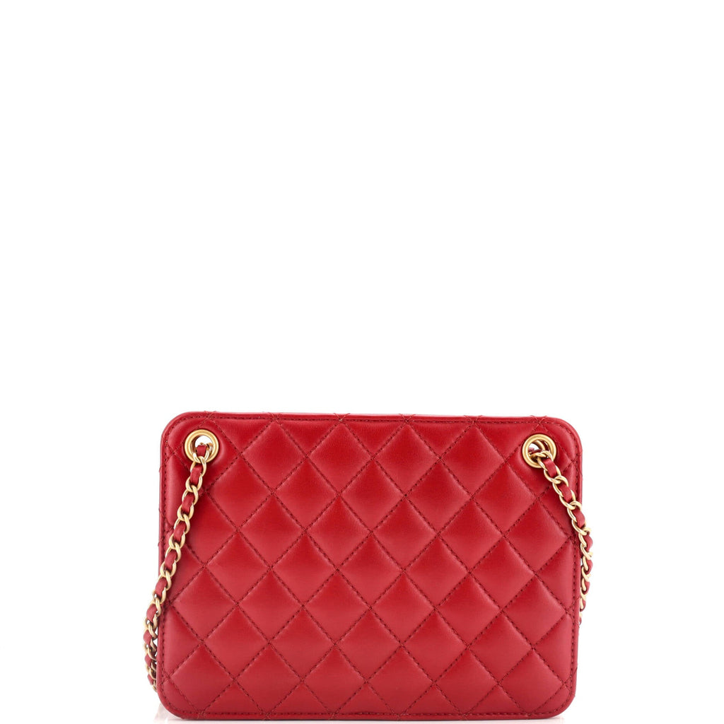 Chanel Once Upon a Time Chain CC Accordion Tote Quilted Calfskin Small