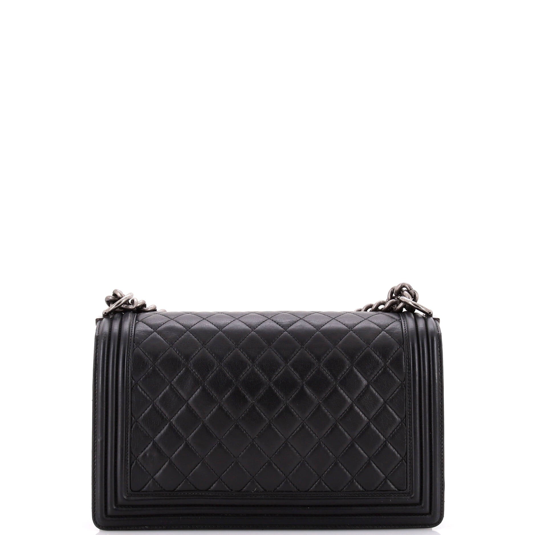 Chanel Boy Flap Bag Quilted Calfskin New Medium