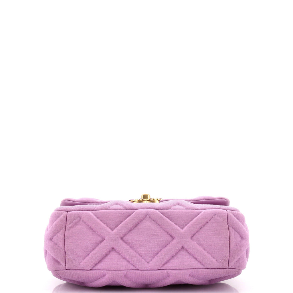 Chanel 19 Flap Bag Quilted Jersey Medium