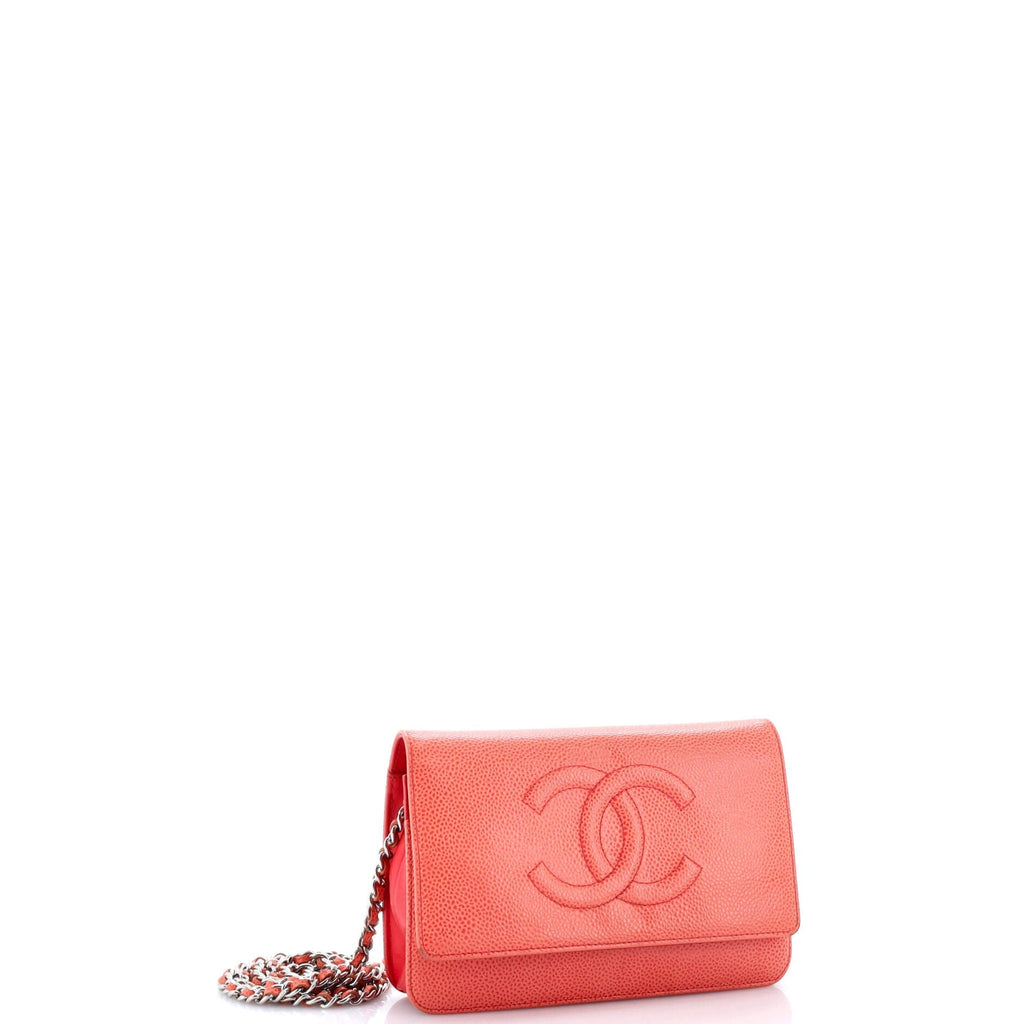 Chanel Timeless Wallet on Chain Caviar