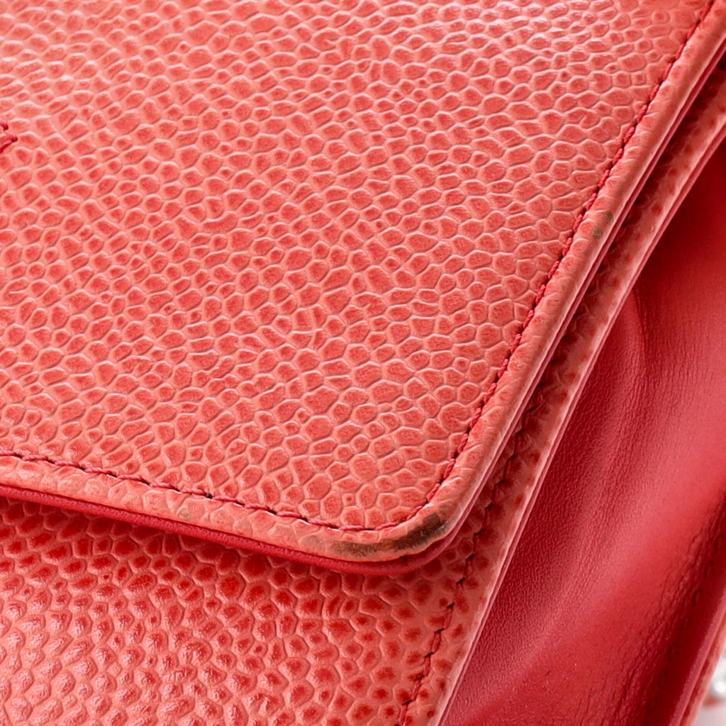 Chanel Timeless Wallet on Chain Caviar