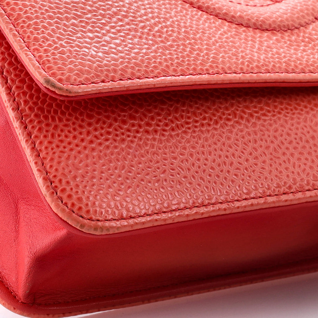 Chanel Timeless Wallet on Chain Caviar