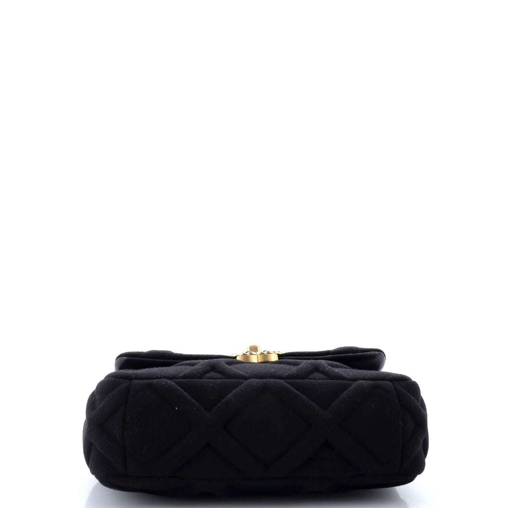 Chanel 19 Flap Bag Quilted Jersey Medium