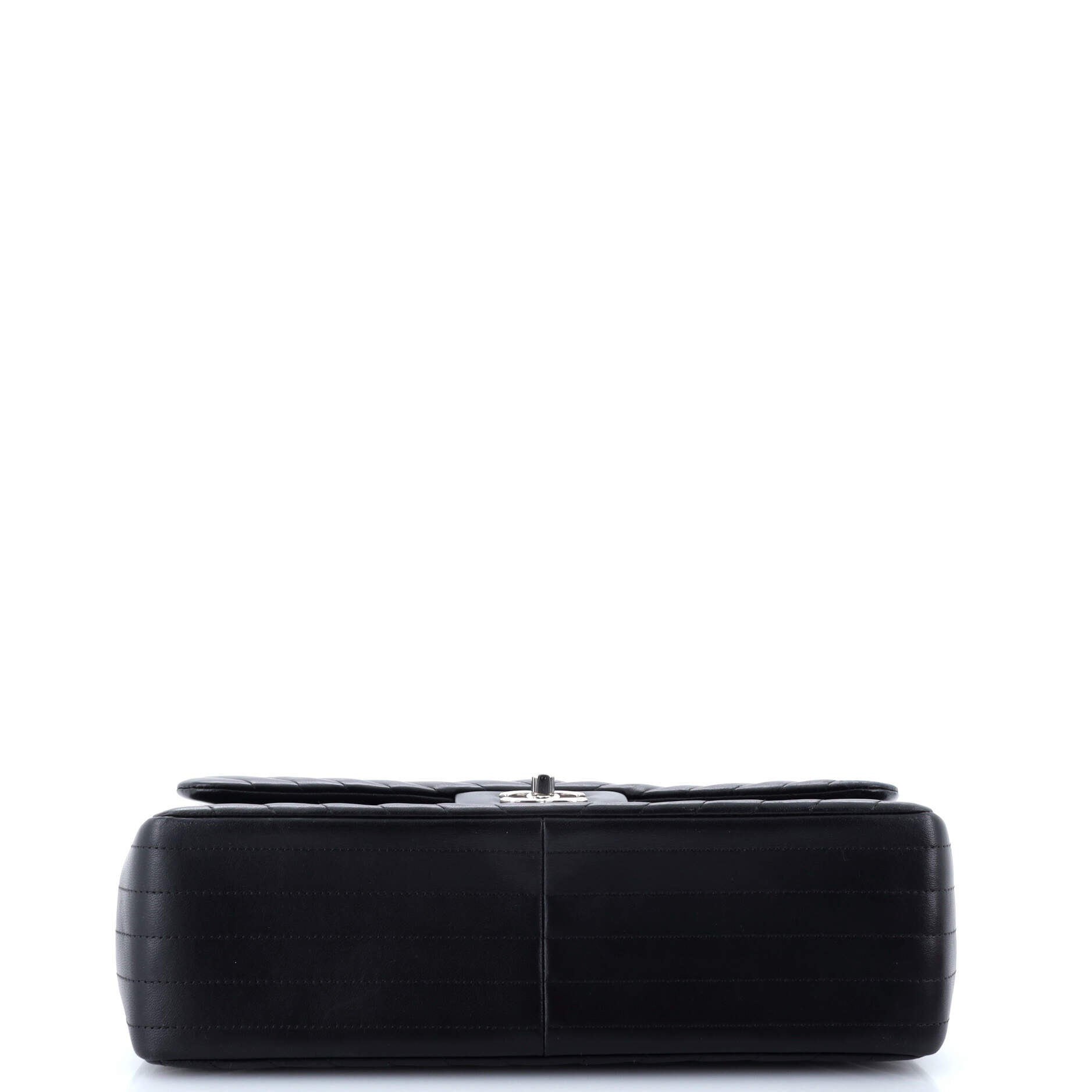 Chanel Classic Double Flap Bag Chevron Lambskin Jumbo