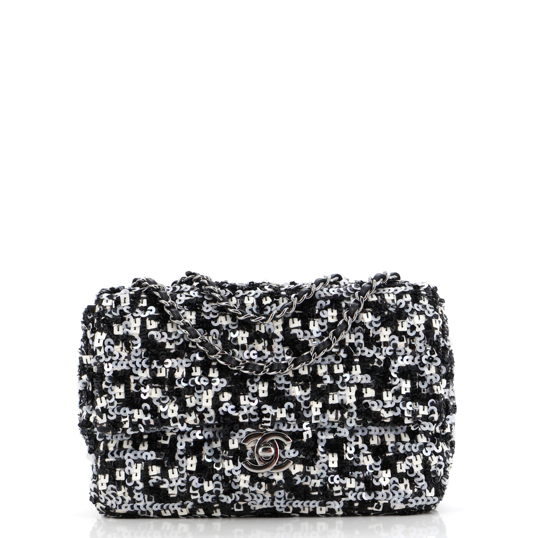Chanel CC Chain Flap Bag Multicolor Sequins Mini