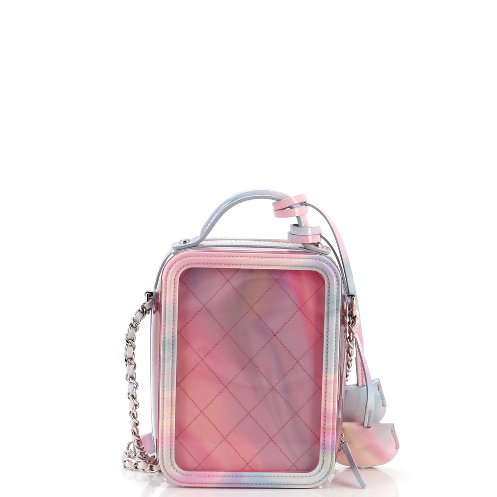 Chanel Filigree Vertical Vanity Case PVC with Lambskin