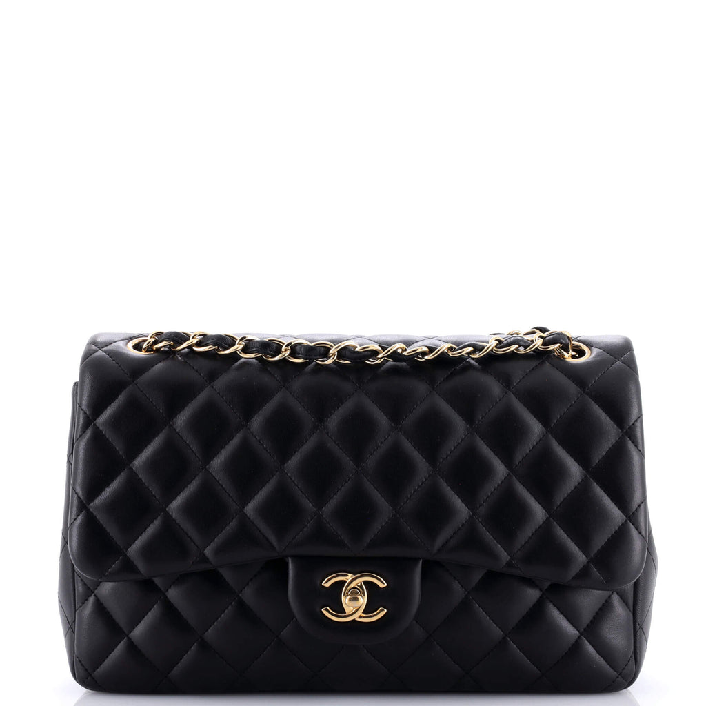 Chanel Classic Single Flap Bag Quilted Lambskin Jumbo