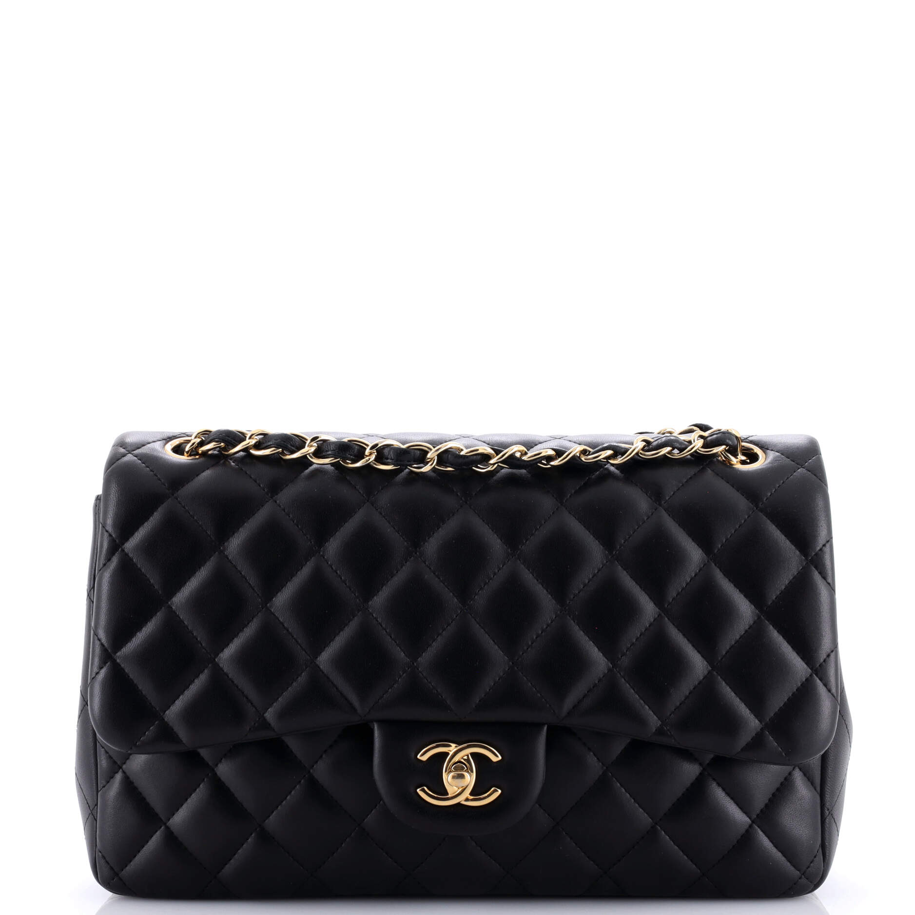 Chanel Classic Single Flap Bag Quilted Lambskin Jumbo