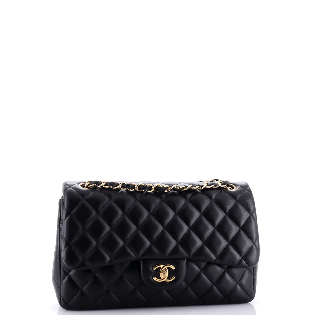 Chanel Classic Single Flap Bag Quilted Lambskin Jumbo
