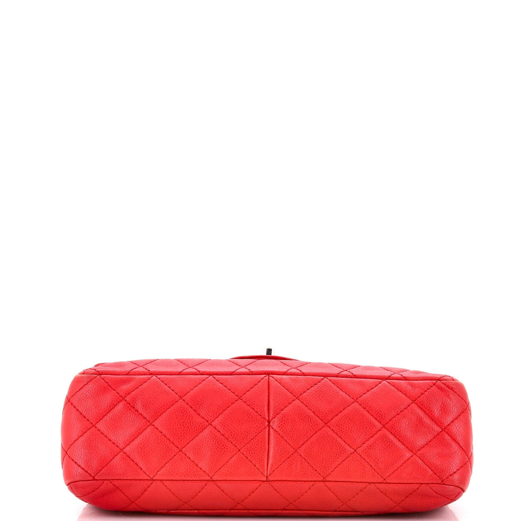 Chanel Classic Single Flap Bag Quilted Caviar Jumbo