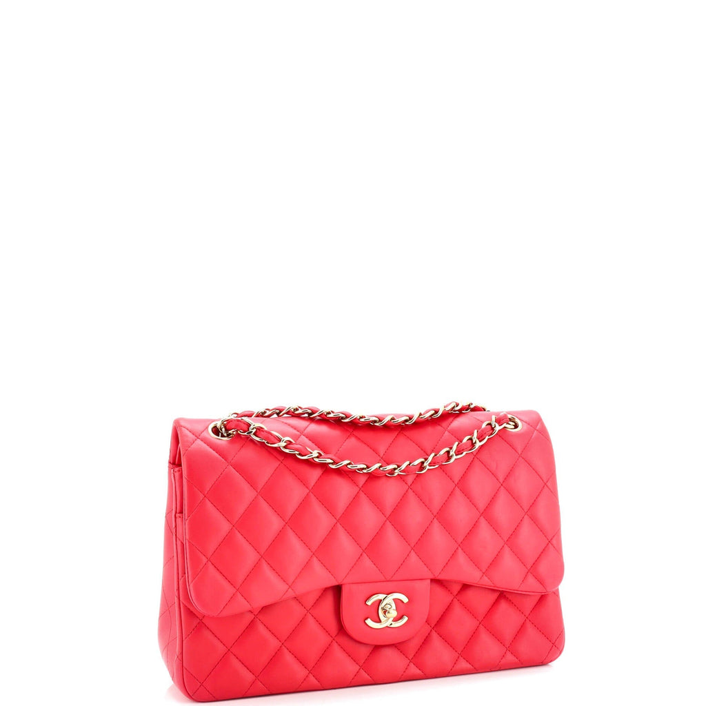 Chanel Classic Double Flap Bag Quilted Lambskin Jumbo
