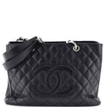 Chanel Grand Shopping Tote Quilted Caviar