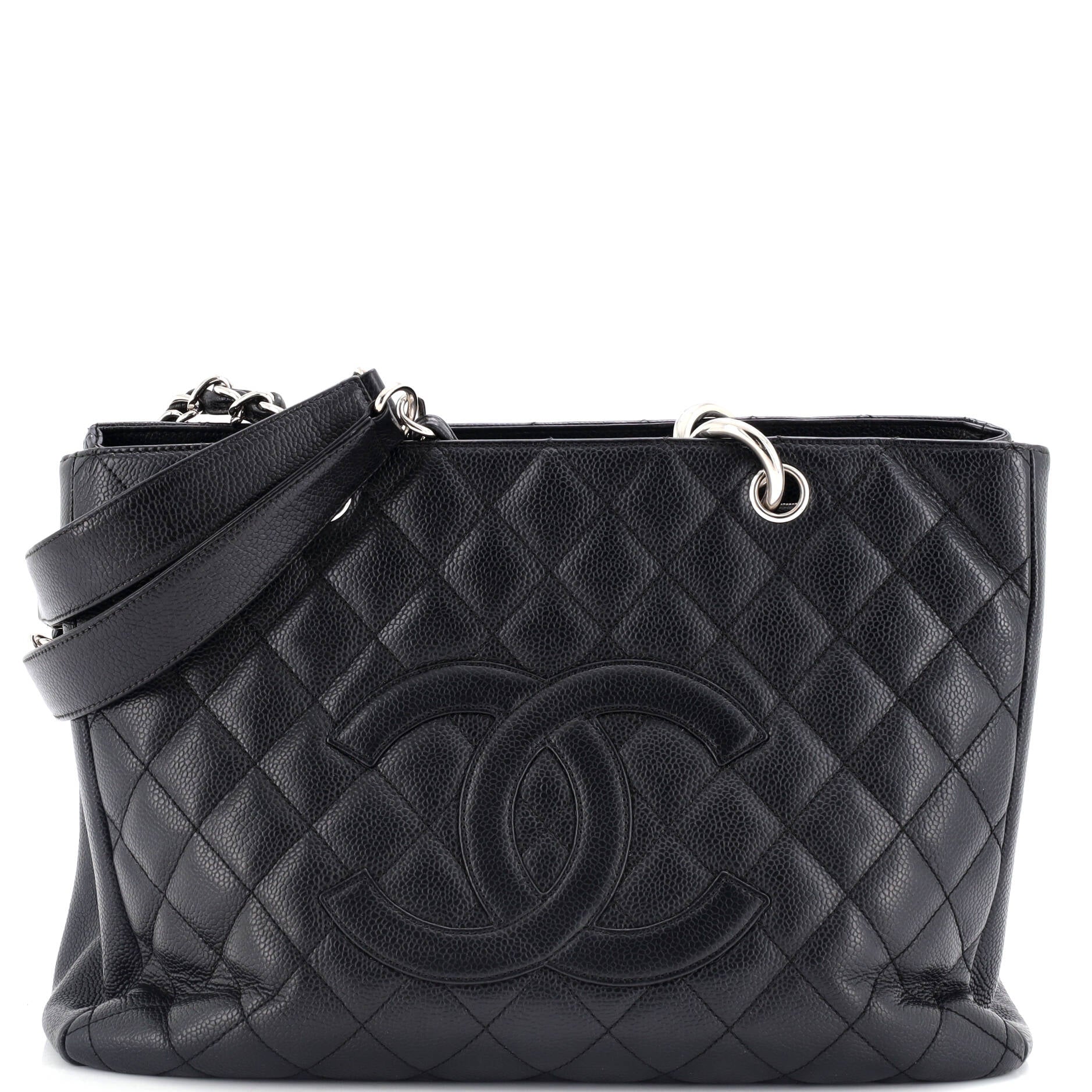 Chanel Grand Shopping Tote Quilted Caviar