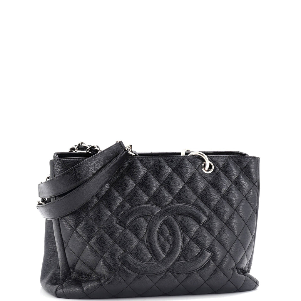 Chanel Grand Shopping Tote Quilted Caviar