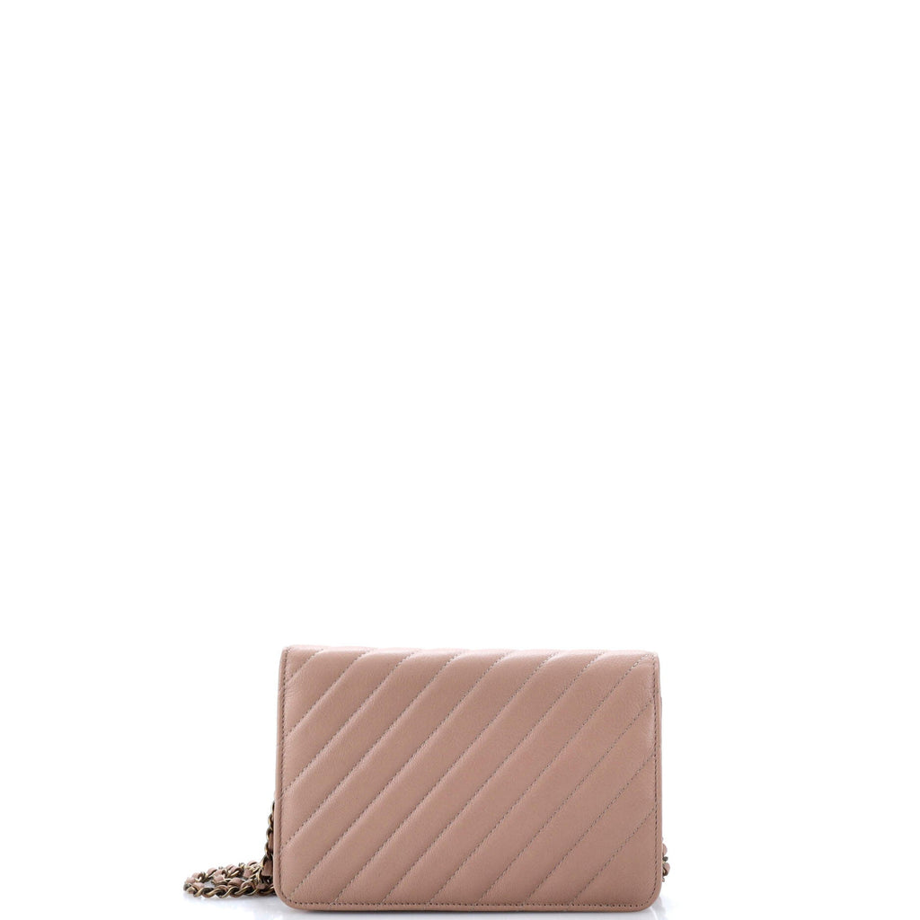 Chanel Wallet on Chain Diagonal Quilted Goatskin