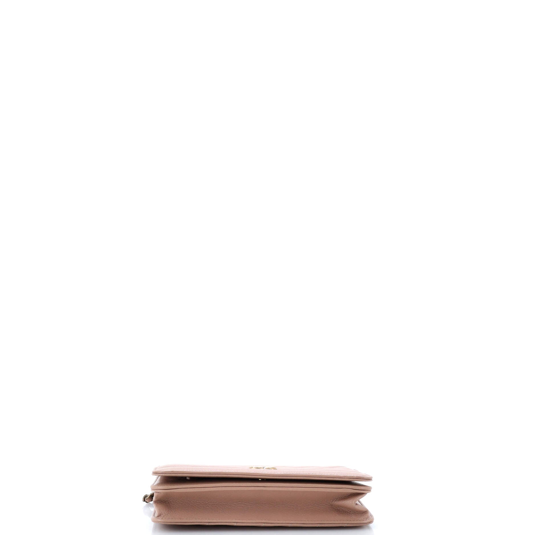 Chanel Wallet on Chain Diagonal Quilted Goatskin