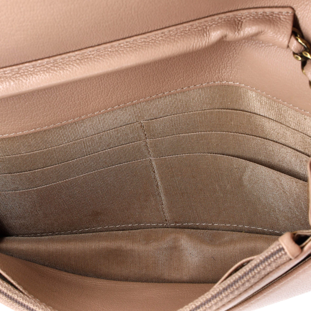 Chanel Wallet on Chain Diagonal Quilted Goatskin