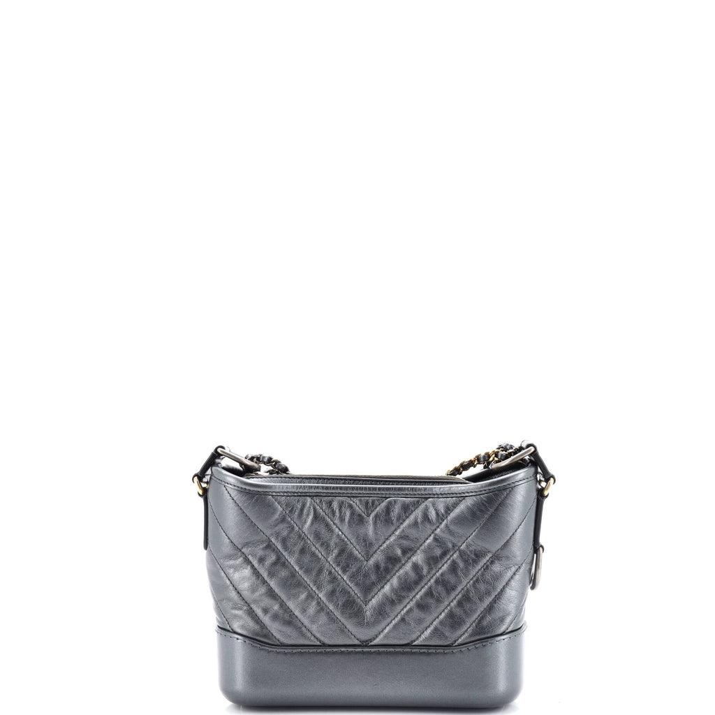 Chanel Gabrielle Hobo Chevron Aged Calfskin Small
