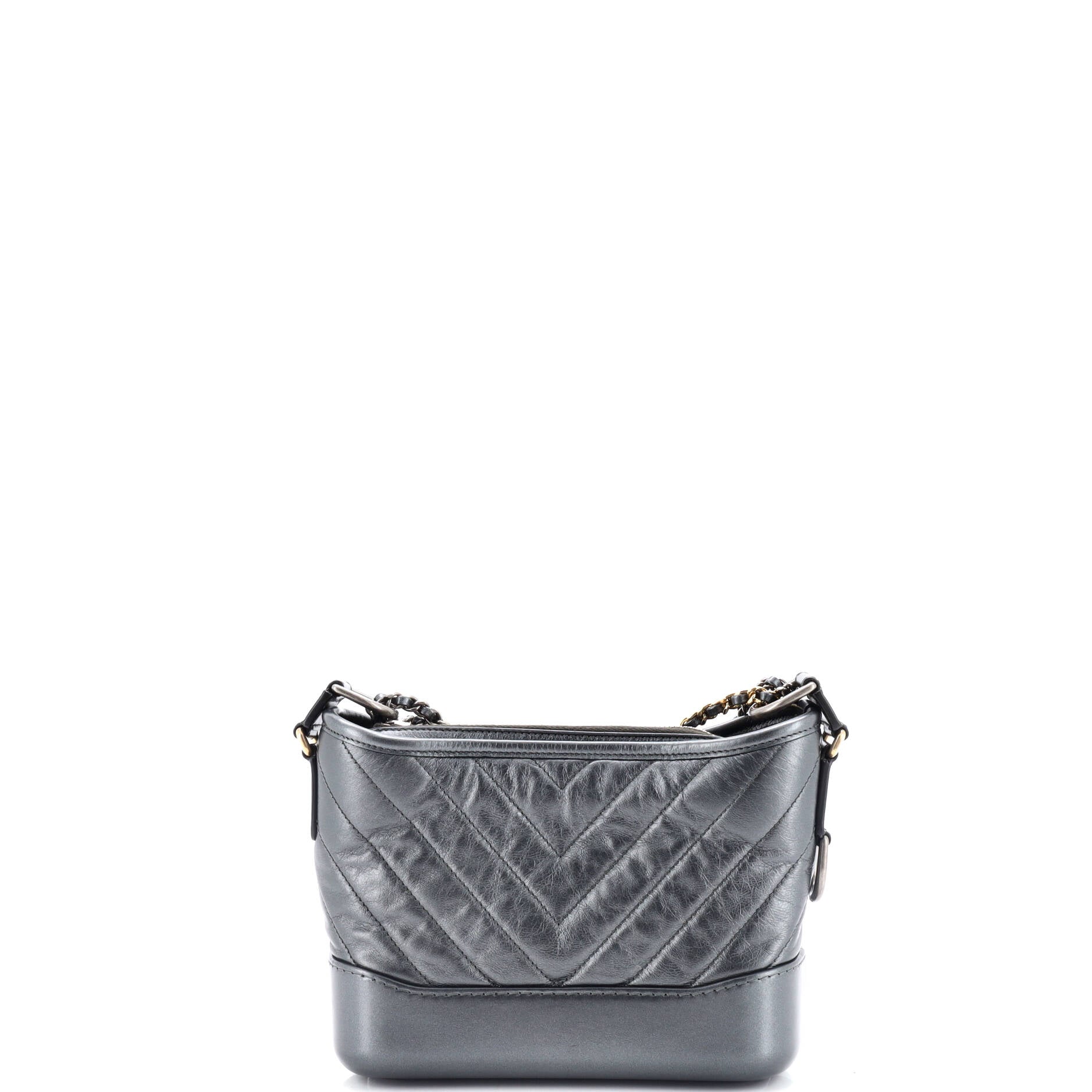 Chanel Gabrielle Hobo Chevron Aged Calfskin Small