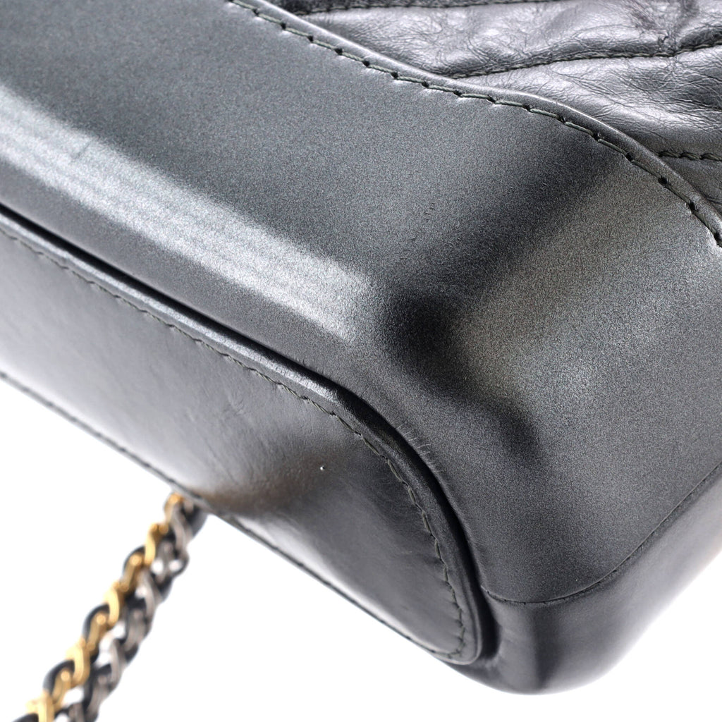 Chanel Gabrielle Hobo Chevron Aged Calfskin Small