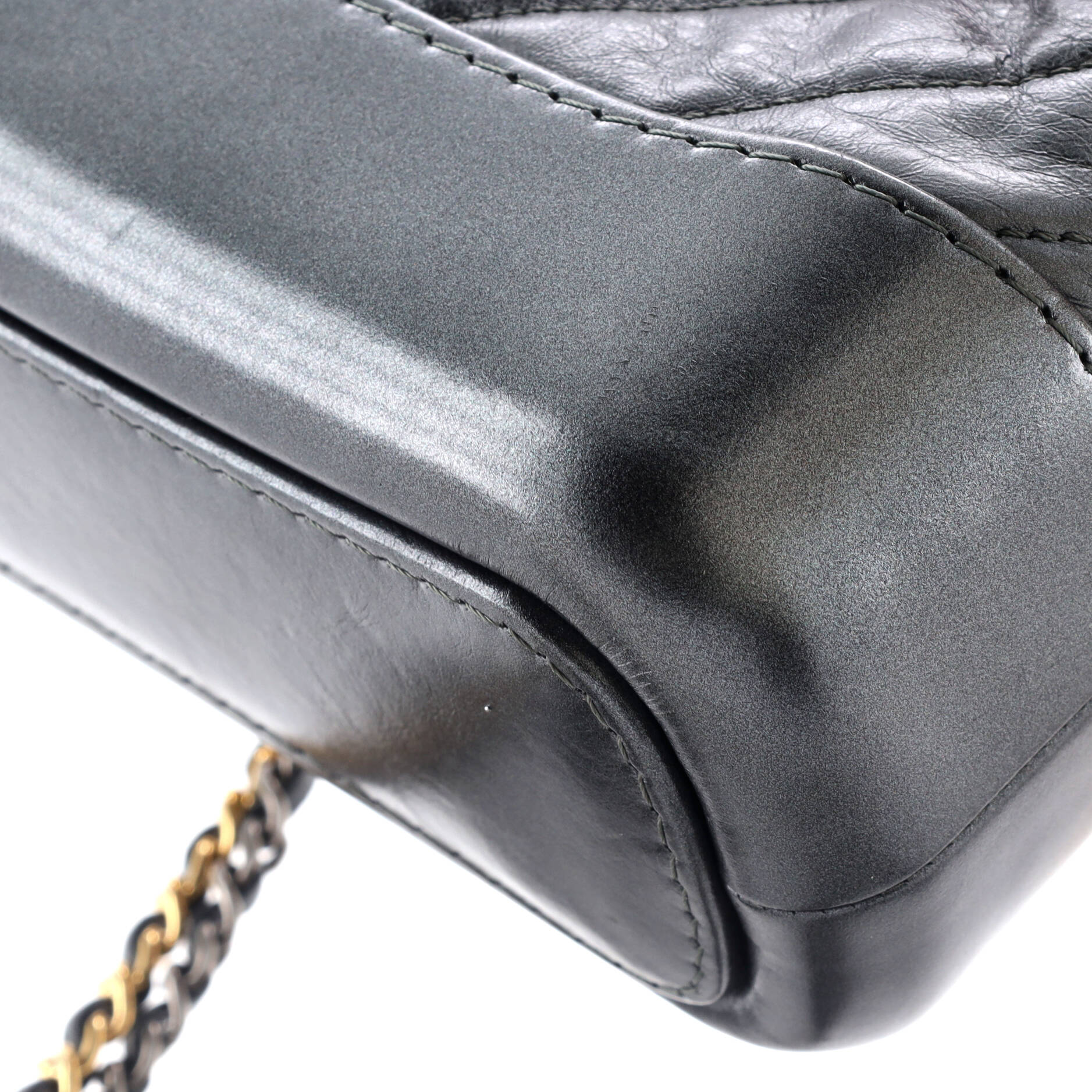 Chanel Gabrielle Hobo Chevron Aged Calfskin Small