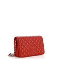 Chanel Diamond CC Wallet on Chain Quilted Lambskin