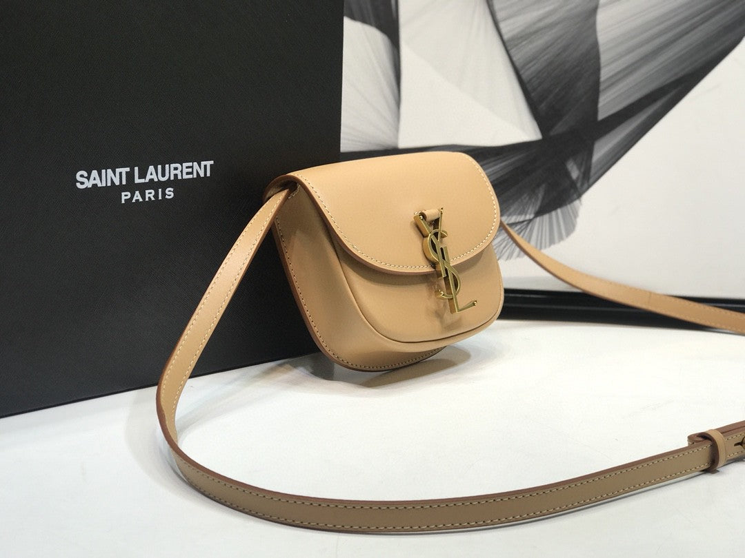 Top Quality Kaia Small Satchel Brown For Women 7.2in/18.5cm YSL 619740BWR6W2725