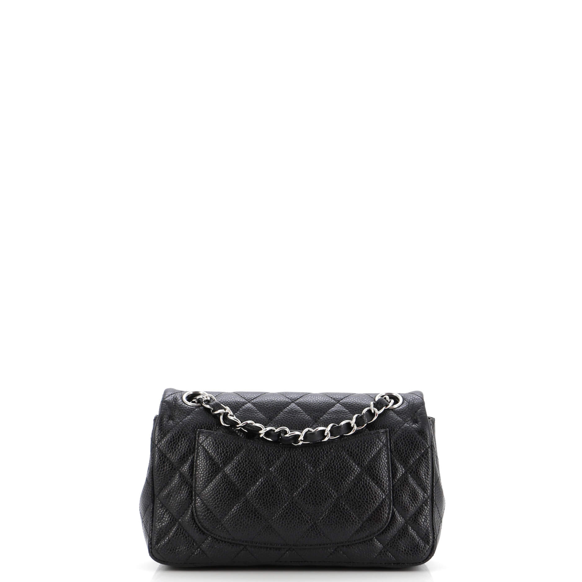 Chanel Classic Single Flap Bag Quilted Caviar Mini