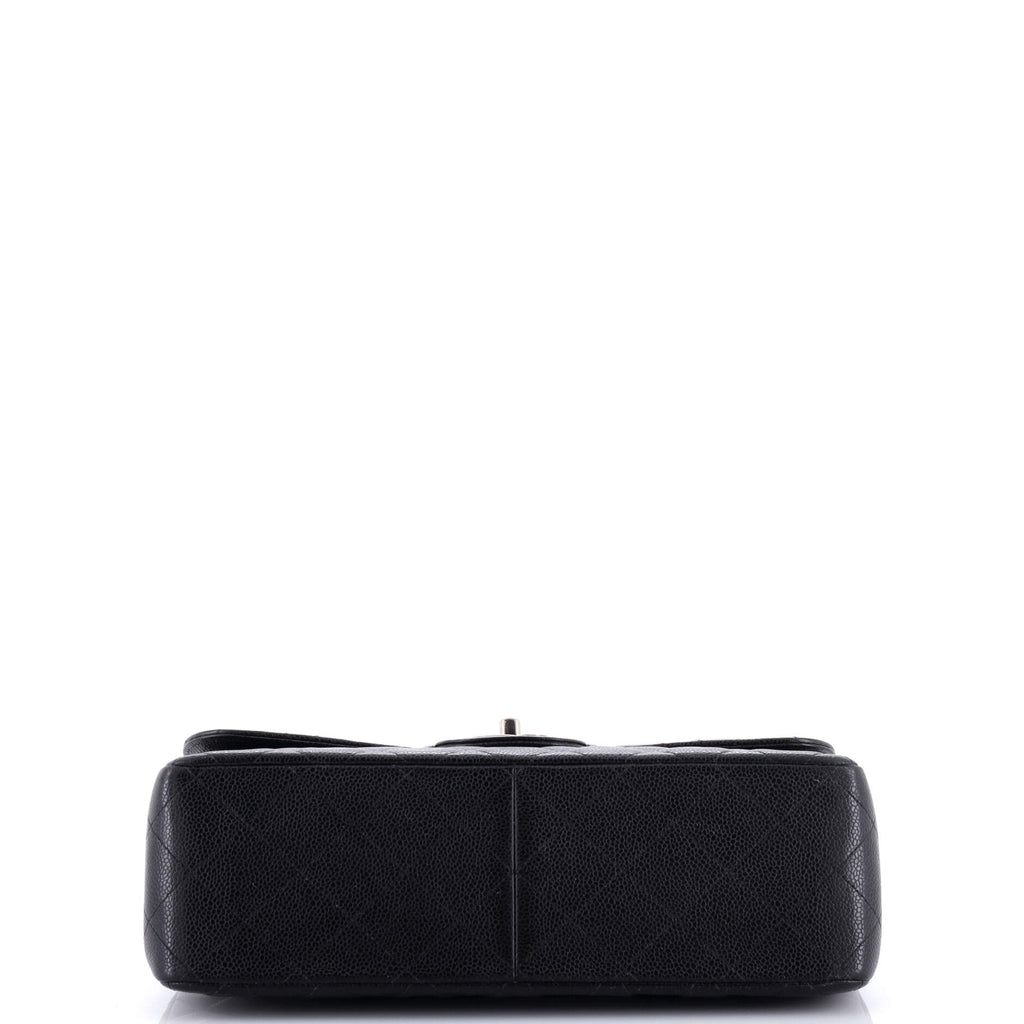 Chanel Classic Double Flap Bag Quilted Caviar Jumbo