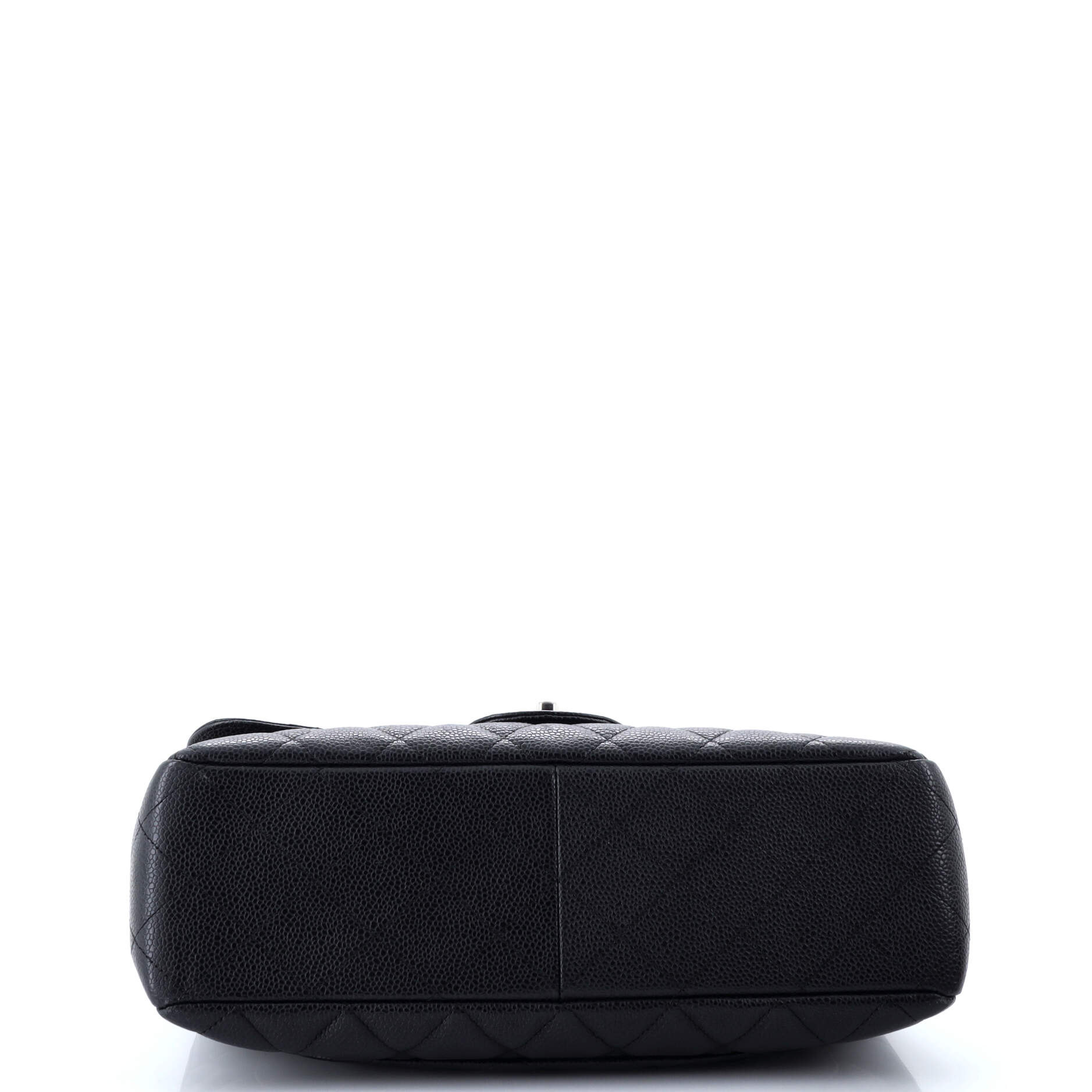 Chanel Classic Single Flap Bag Quilted Caviar Jumbo