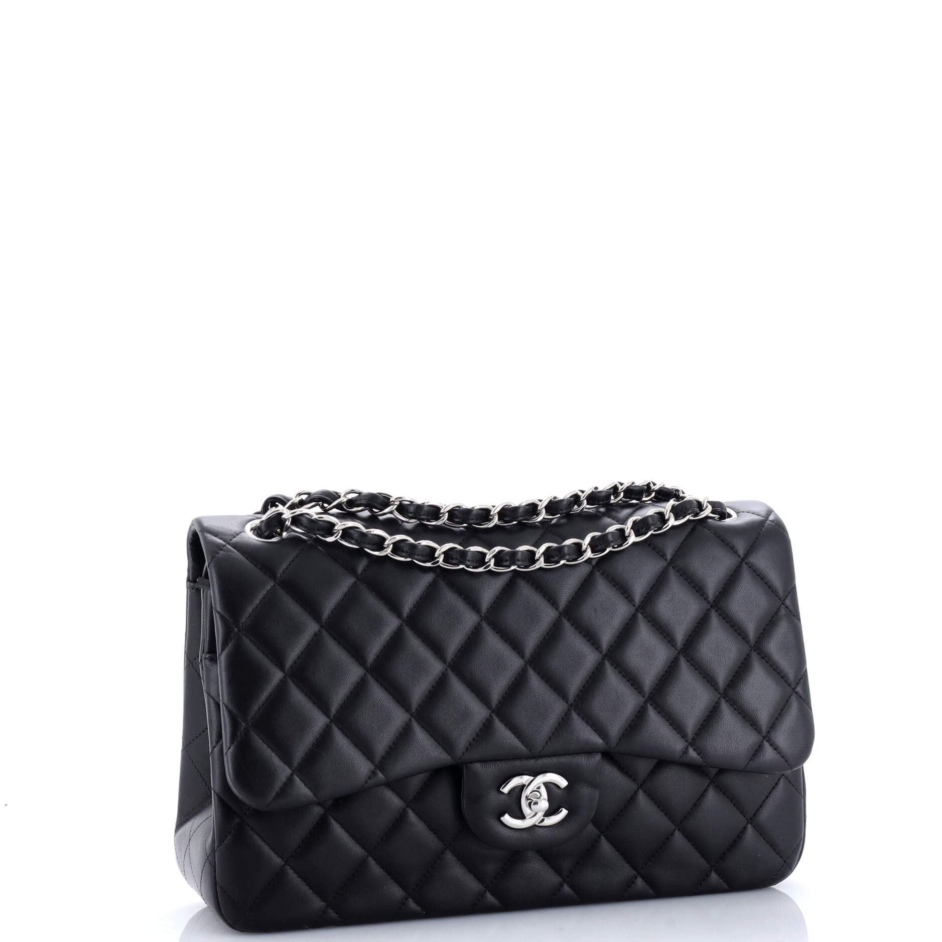Chanel Classic Double Flap Bag Quilted Lambskin Jumbo