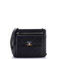 Chanel Front Pocket Square Clutch with Chain Quilted Lambskin Small