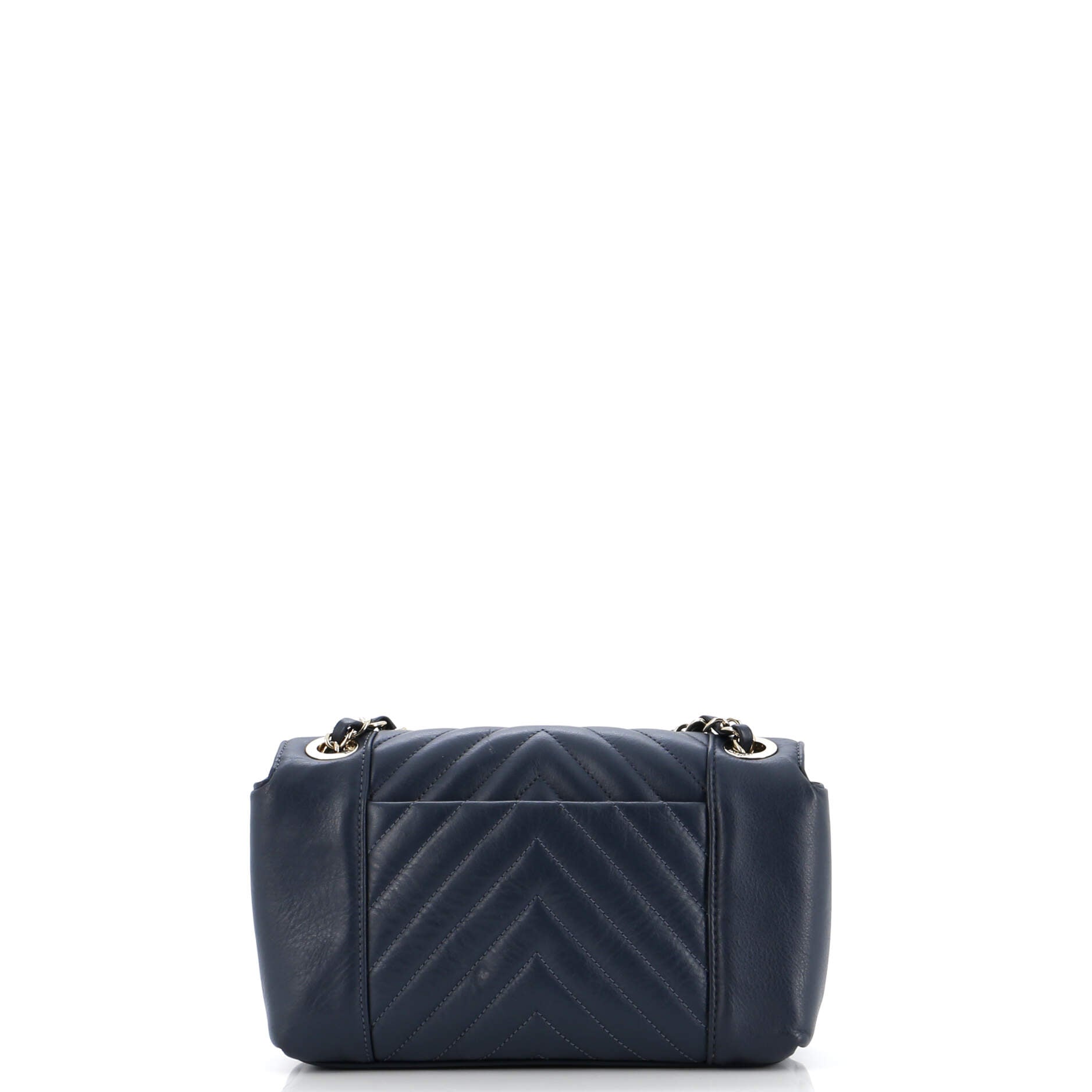 Chanel Daily Chevron Flap Bag Chevron Calfskin Small