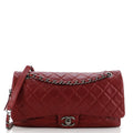 Chanel Easy Flap Bag Quilted Caviar Jumbo