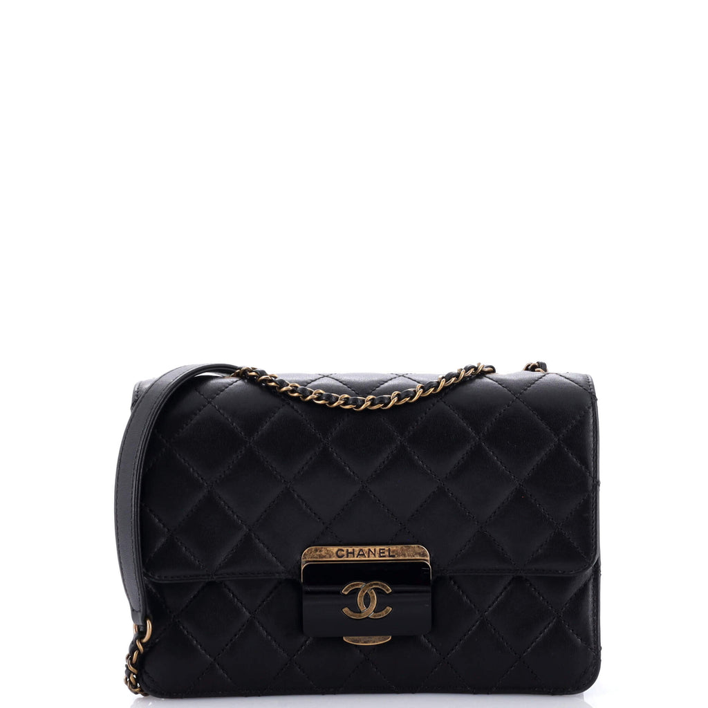 Chanel Beauty Lock Flap Bag Quilted Sheepskin Small