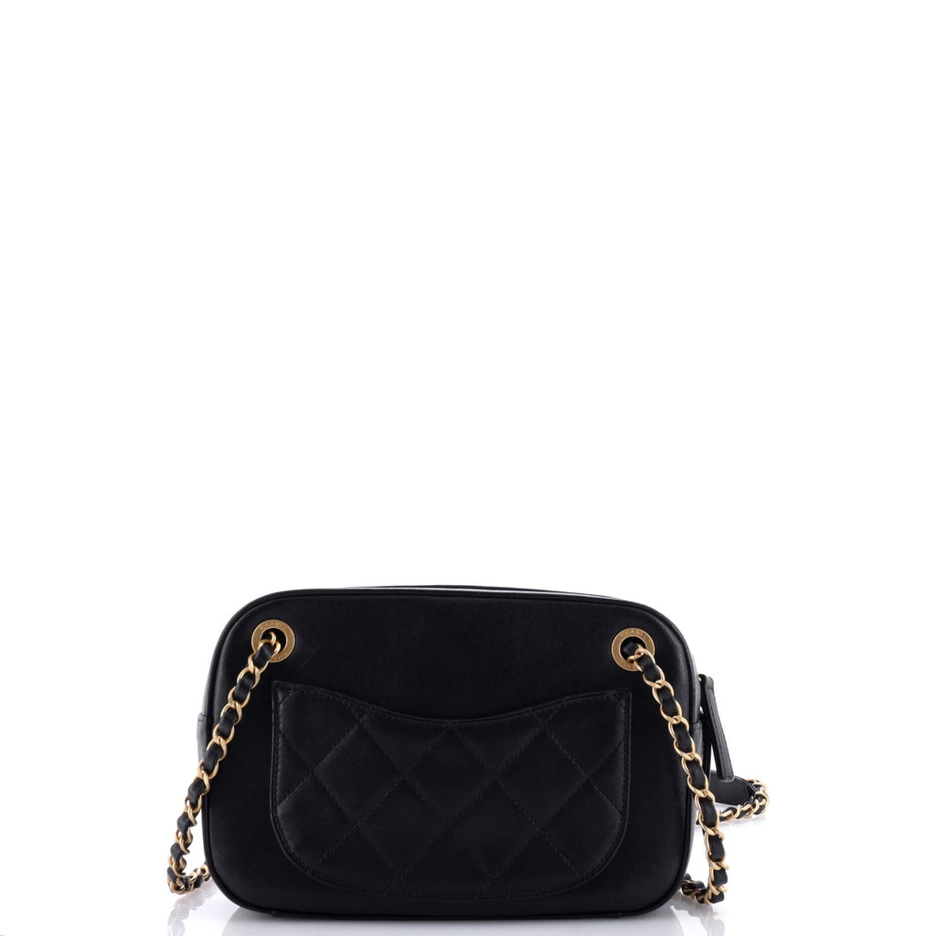 Chanel Chain Infinity Camera Bag Quilted Lambskin