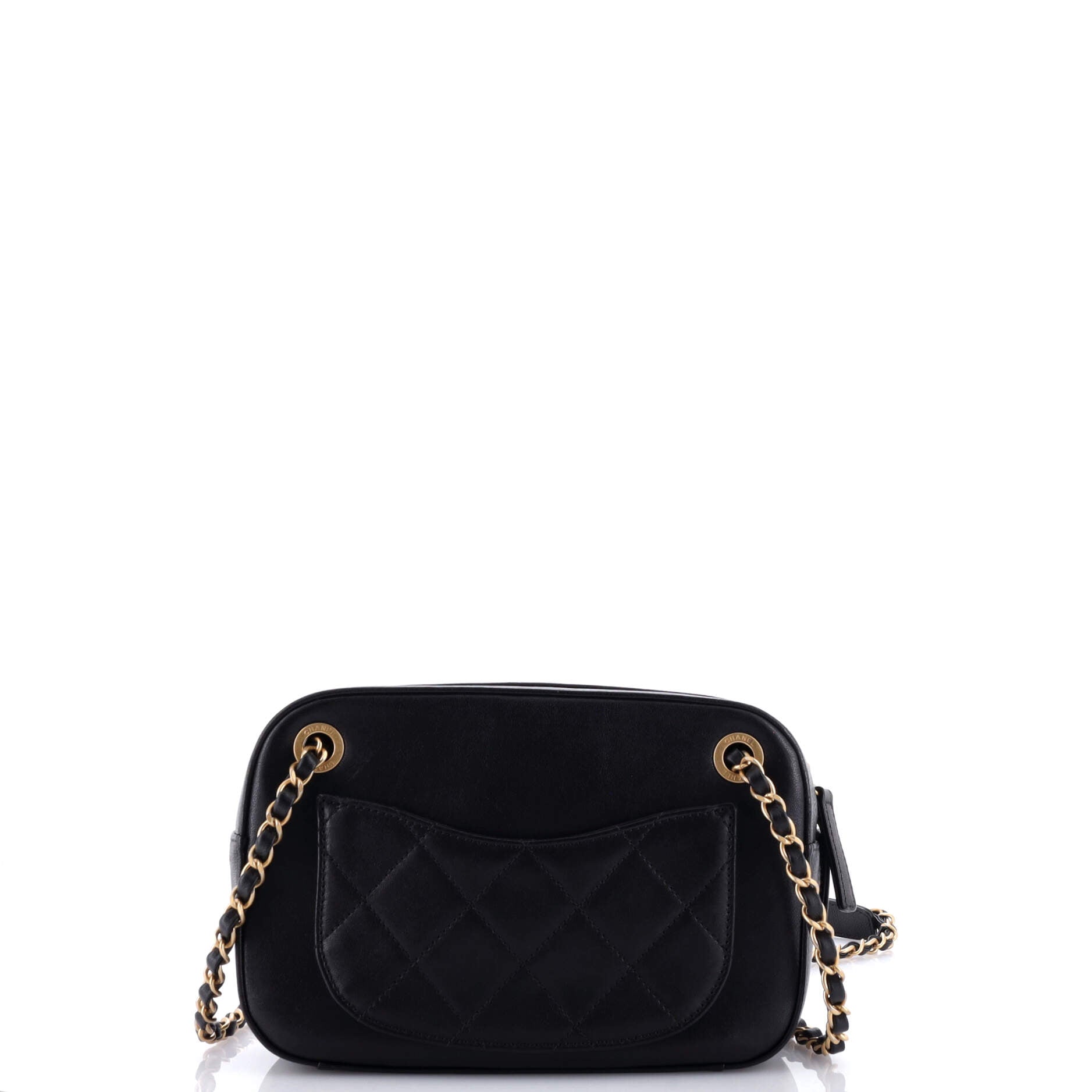Chanel Chain Infinity Camera Bag Quilted Lambskin