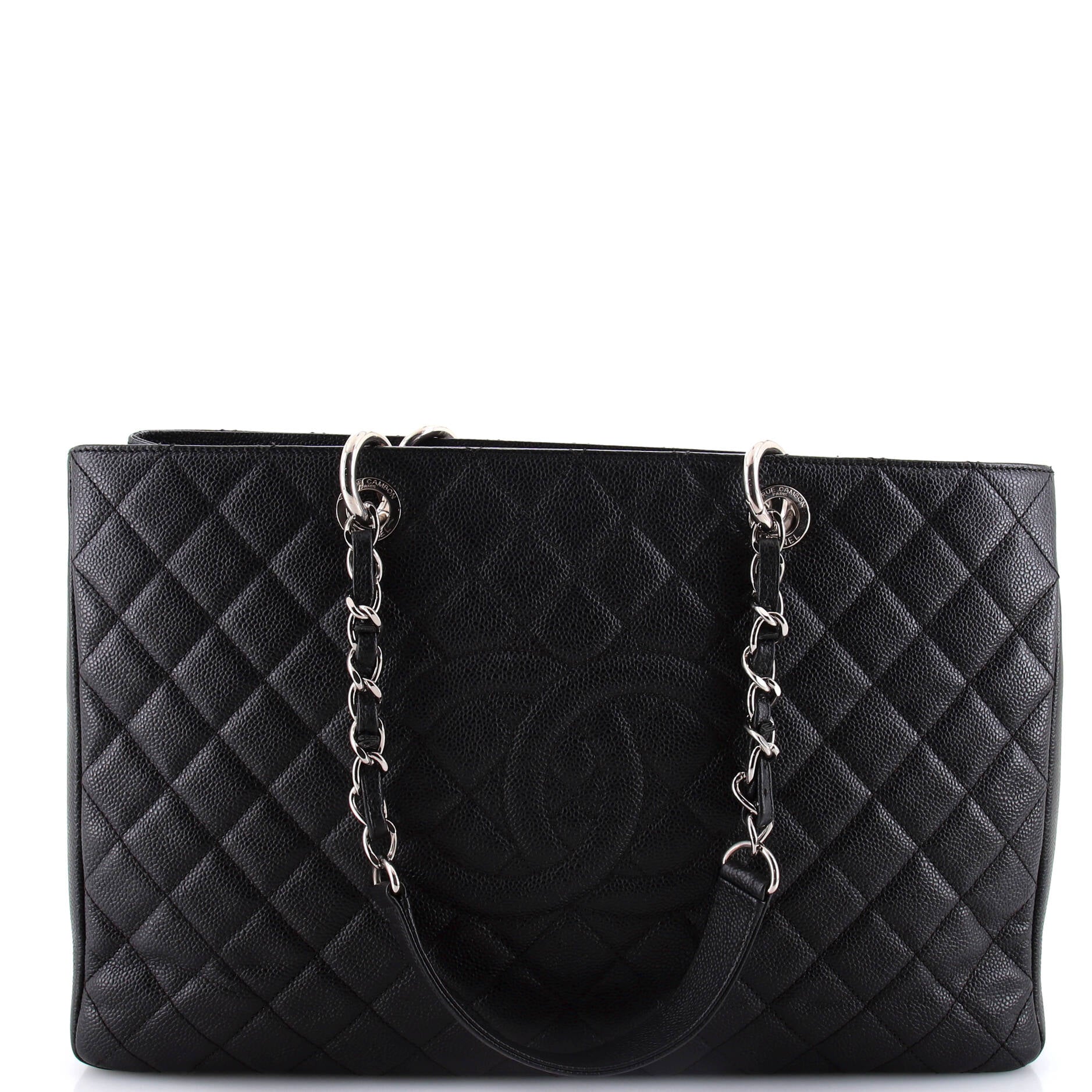 Chanel Grand Shopping Tote Quilted Caviar XL