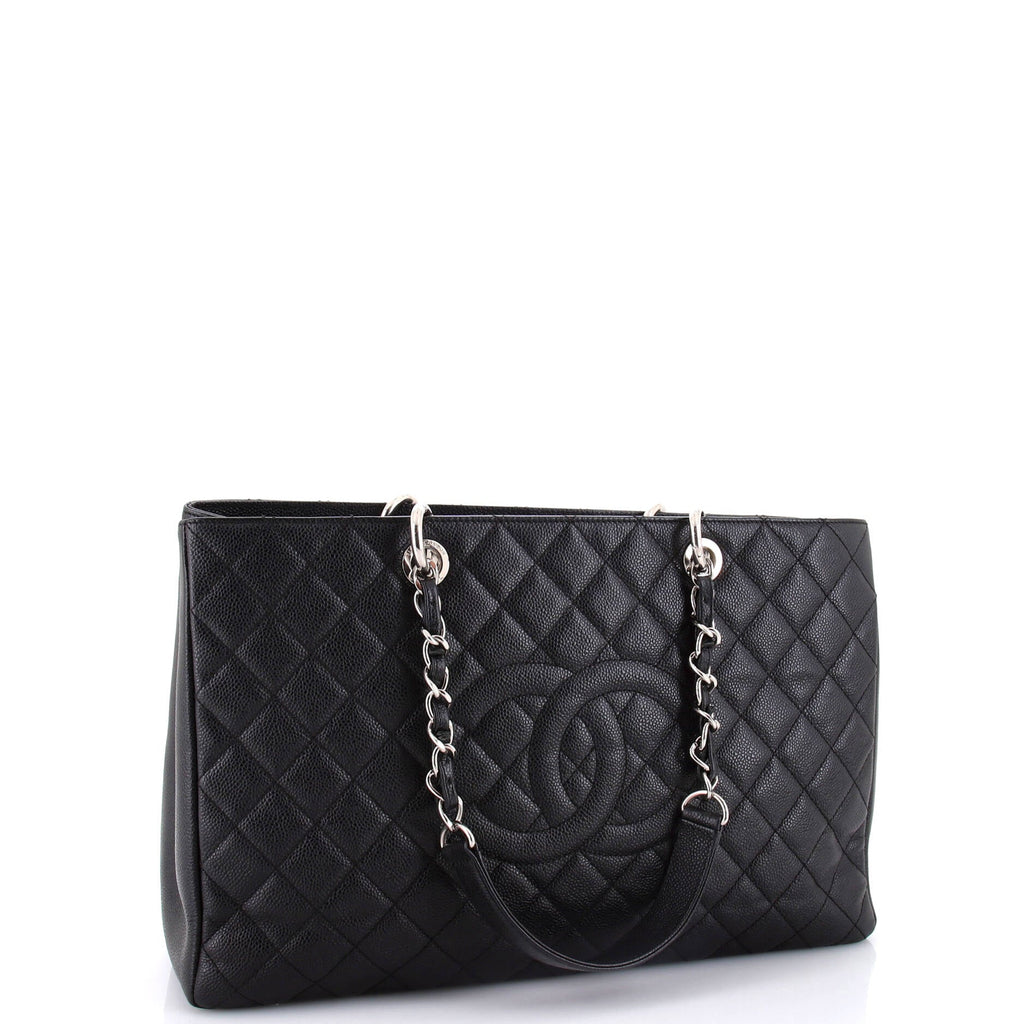 Chanel Grand Shopping Tote Quilted Caviar XL
