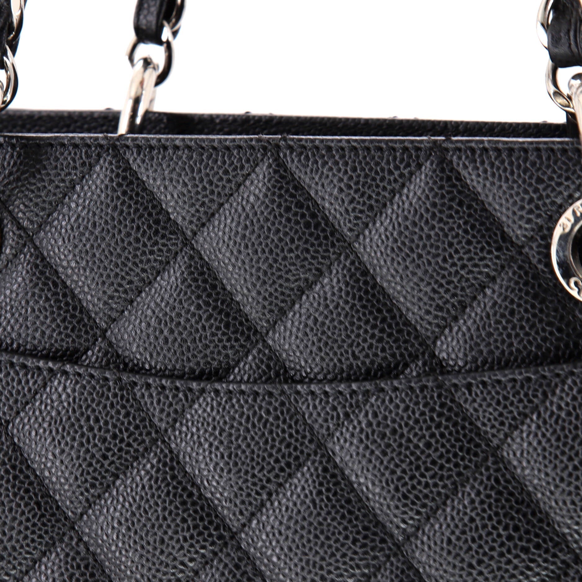 Chanel Grand Shopping Tote Quilted Caviar XL