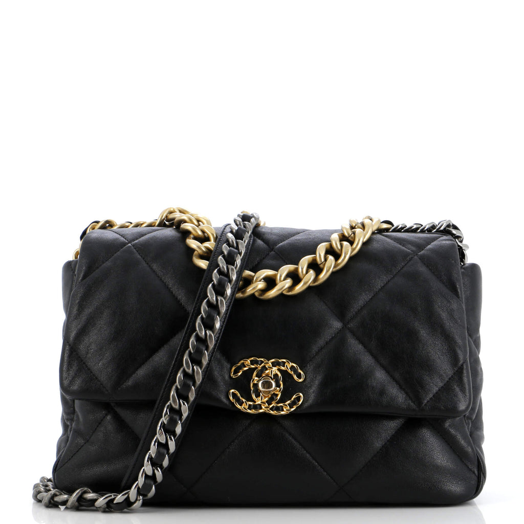 Chanel 19 Flap Bag Quilted Leather Medium