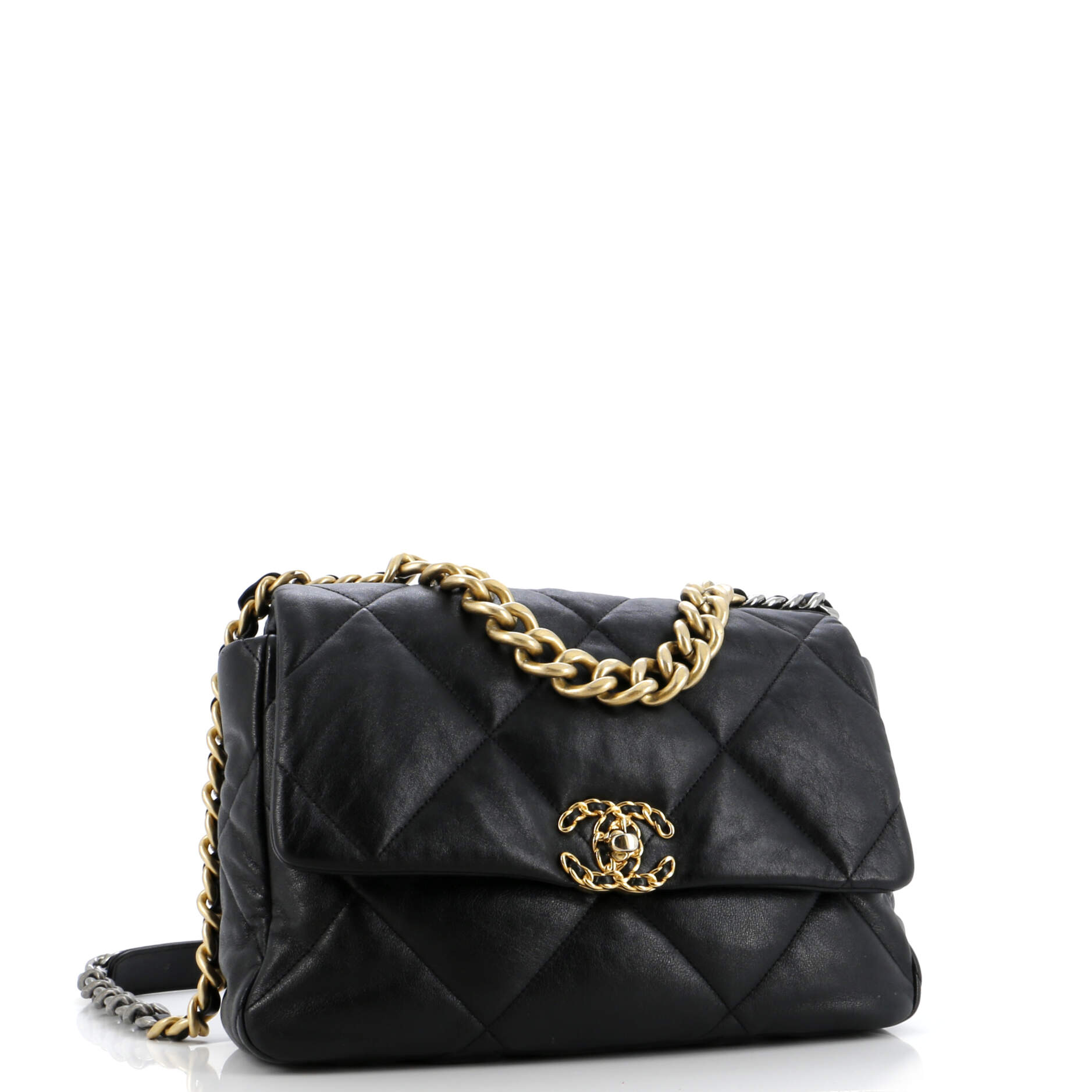 Chanel 19 Flap Bag Quilted Leather Medium