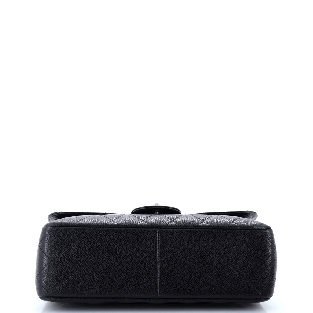Chanel Classic Double Flap Bag Quilted Caviar Jumbo